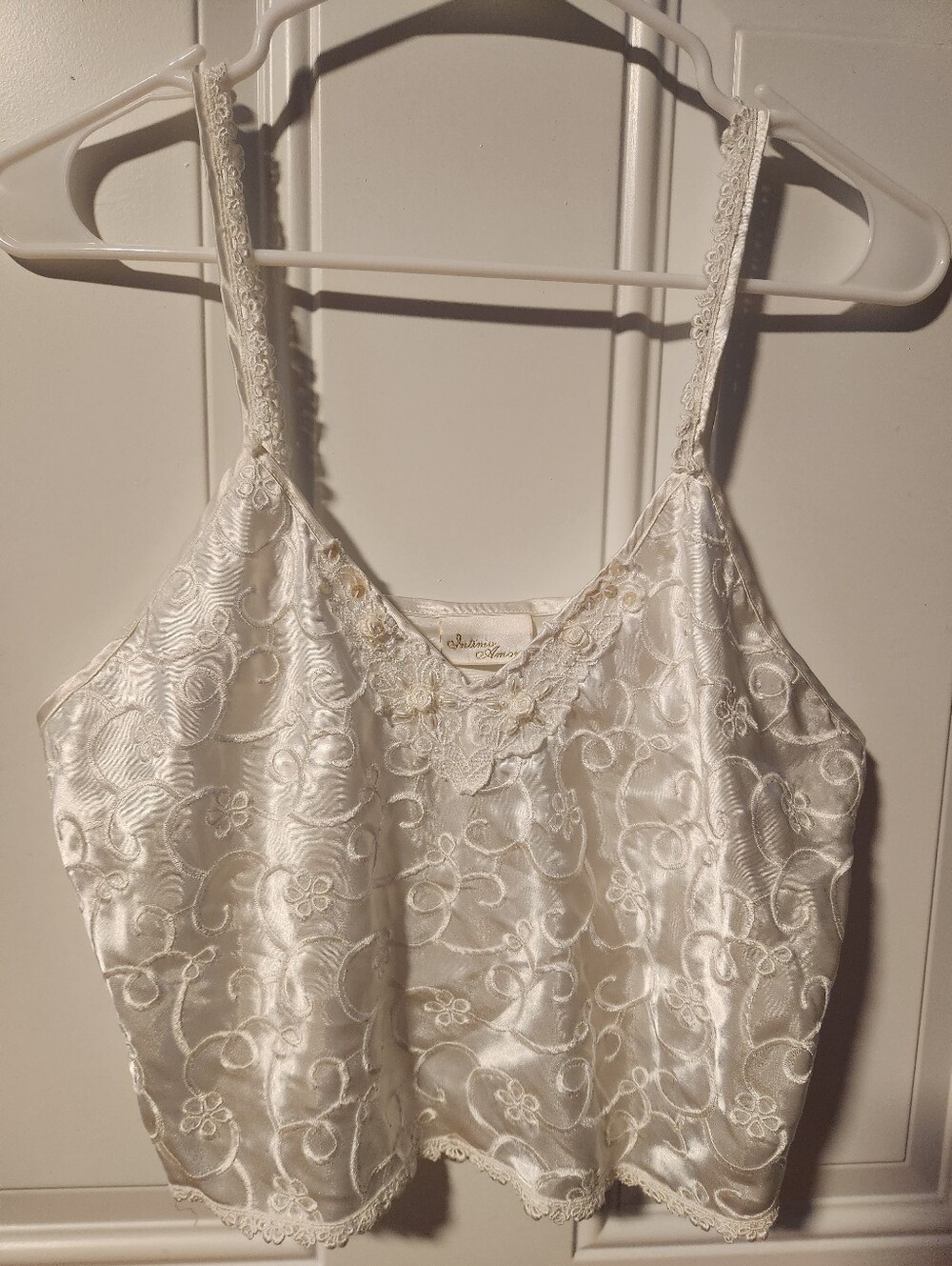 Vintage Intimo Amore Ivory Slip Cami Size M